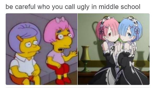 rem and ran from re:zero - Meme by NoWaifuNoLaifu :) Memedroid