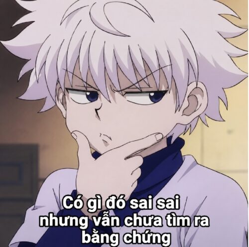 Hình ảnh meme Killua Zoldyck bựa nhất khiến ai cũng cười
