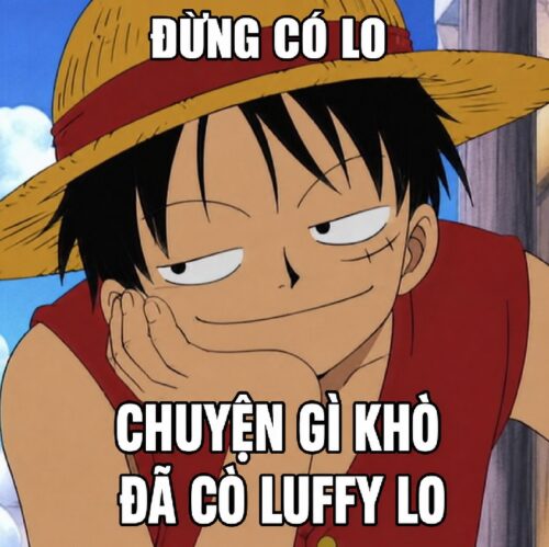 Hình ảnh meme Luffy hài hước cười xỉu mỗi ngày