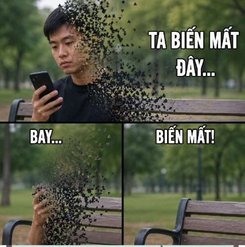 Meme biến mất – Bộ ảnh chế bay màu tàng hình siêu hài