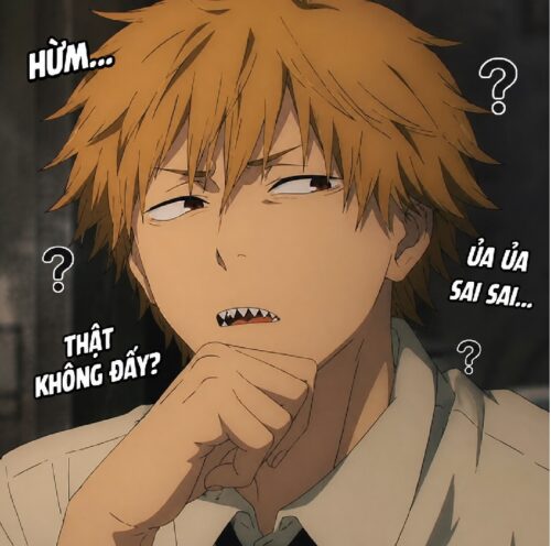 Sticker meme Denji dùng chat cực bựa i love dennis ideas