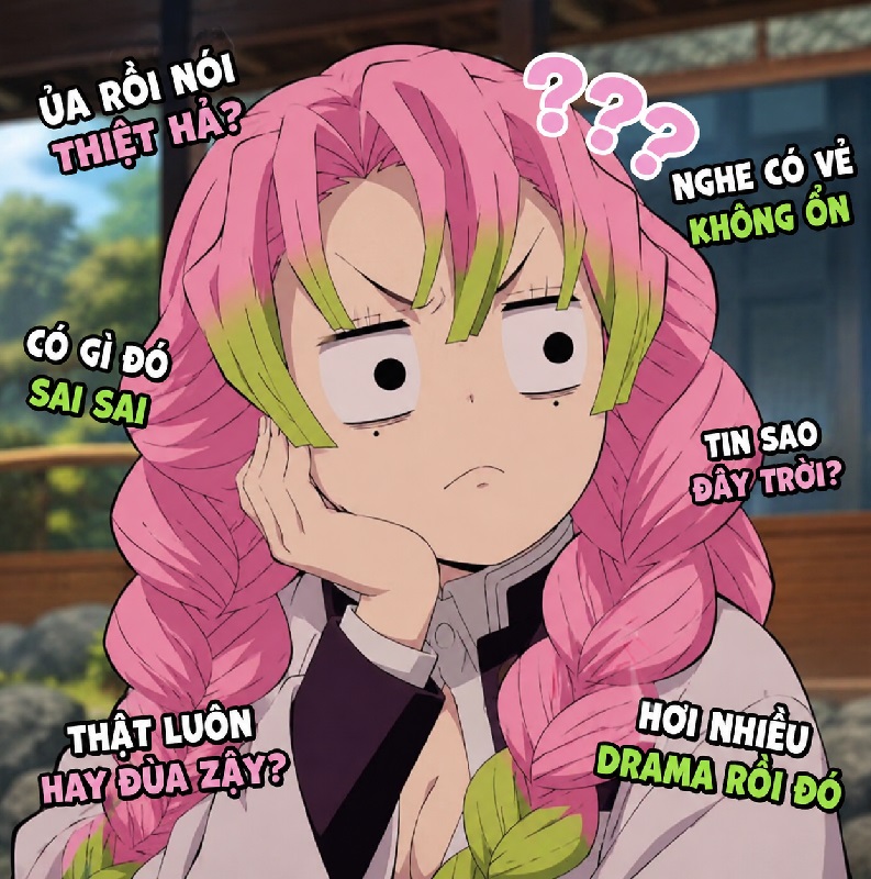 Tổng hợp meme Mitsuri Kanroji ảnh chế cười xỉu
