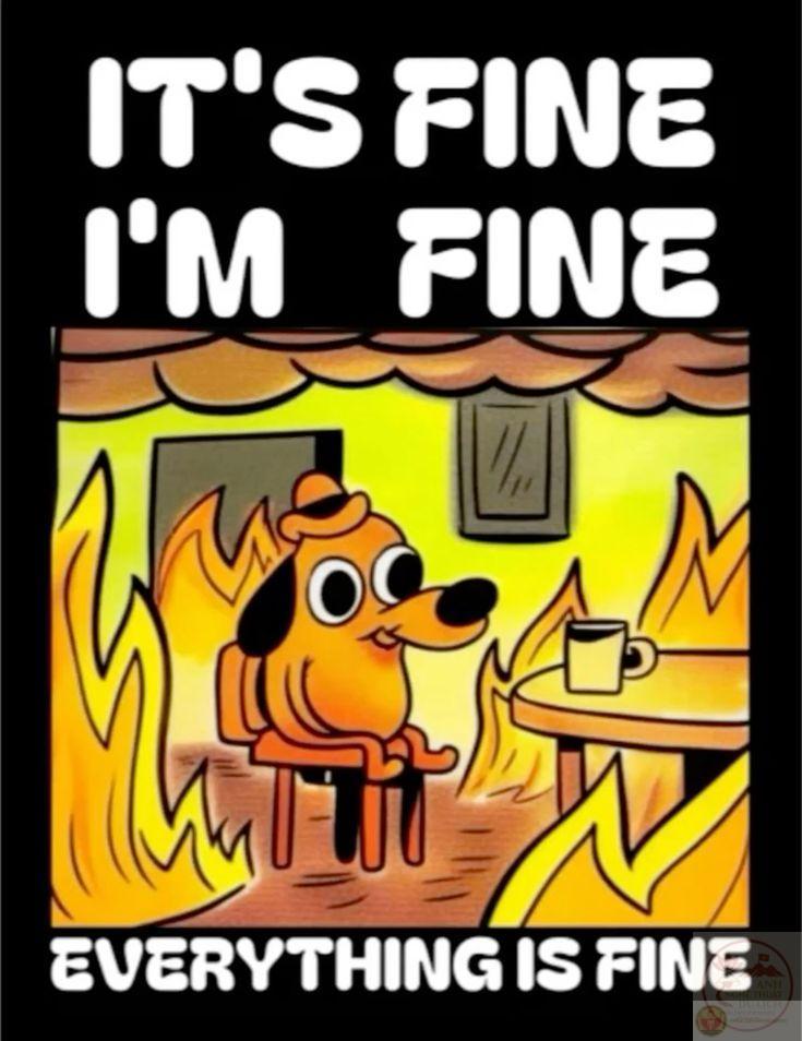 This Is Fine meme - biểu tượng của sự bình thản giữa hỗn loạn