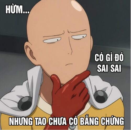 Hình ảnh meme Saitama hài hước cười xỉu chế đủ kiểu