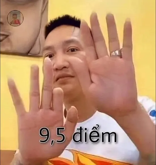 Meme 9,5 điểm thầy Huấn Hoa Hồng hài hước