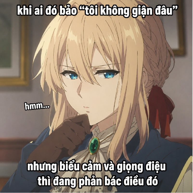 Hình ảnh meme Violet Evergarden HD độc lạ cười xỉu