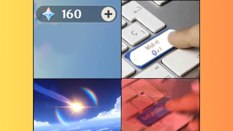Meme Genshin - Gacha ra tướng xịn