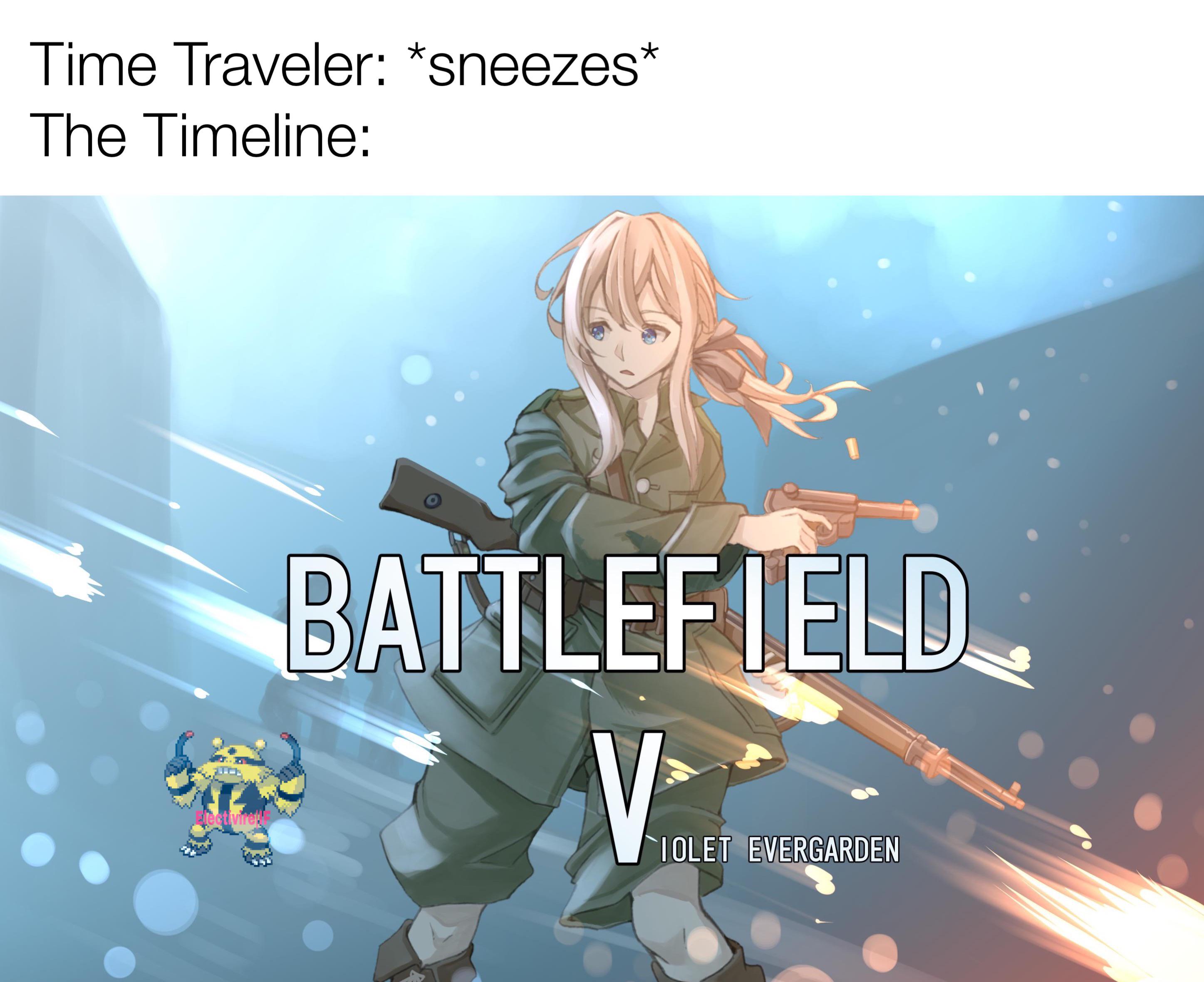 Imagine a violet Evergarden FPS. But enjoy the meme. : r/VioletEvergarden