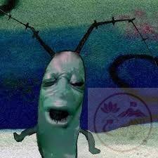 Một ánh mắt Plankton tinh nghịch tạo điểm nhấn cho bài viết mạng xã hội