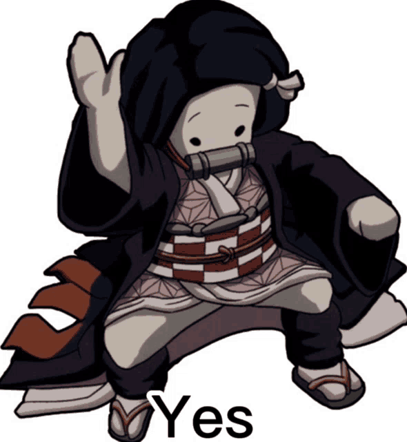 Nezuko Kamado Meme - Nezuko Kamado Yes - Discover & Share GIFs