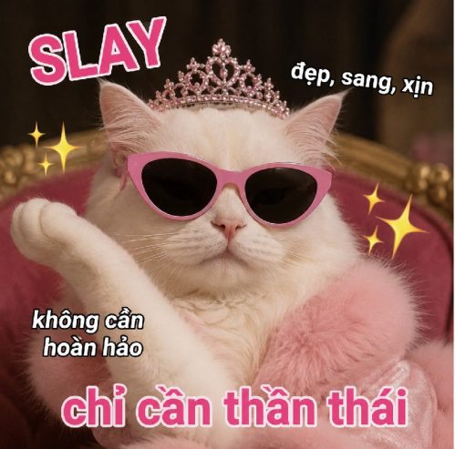 Slay meme – Bộ ảnh chế slay girl môi slay siêu tự tin
