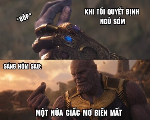 Thanos meme – Bộ ảnh chế búng tay just do it siêu hài