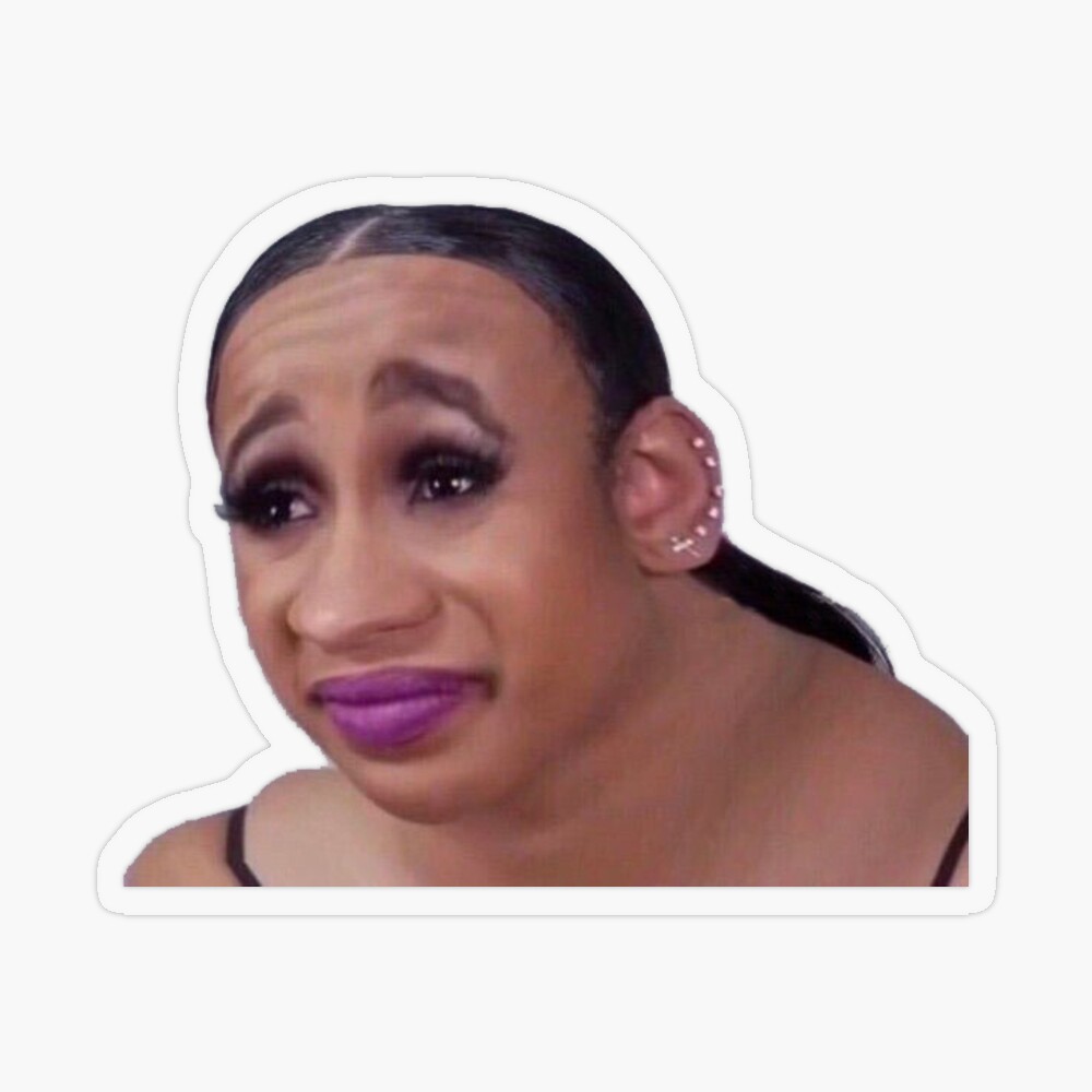 Cardi B meme" Sticker for Sale by andi0521 | Redbubble