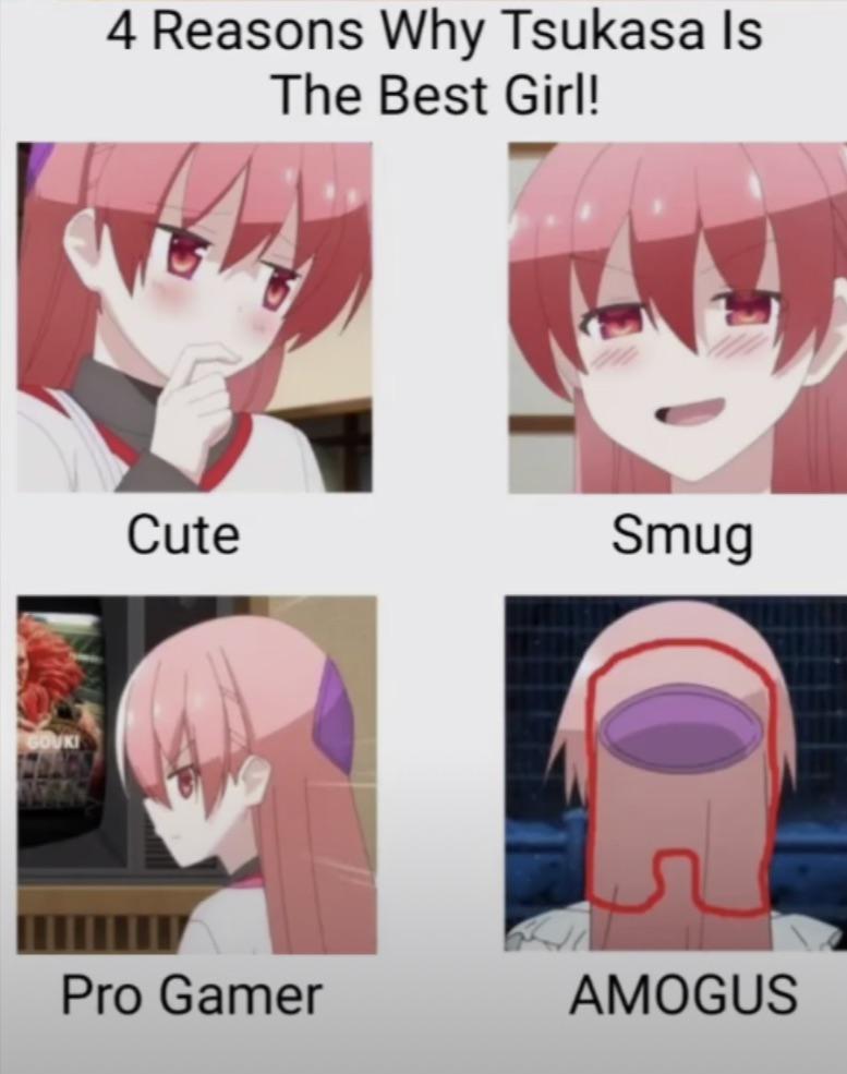 Ngl it's sus : r/TonikakuCawaii