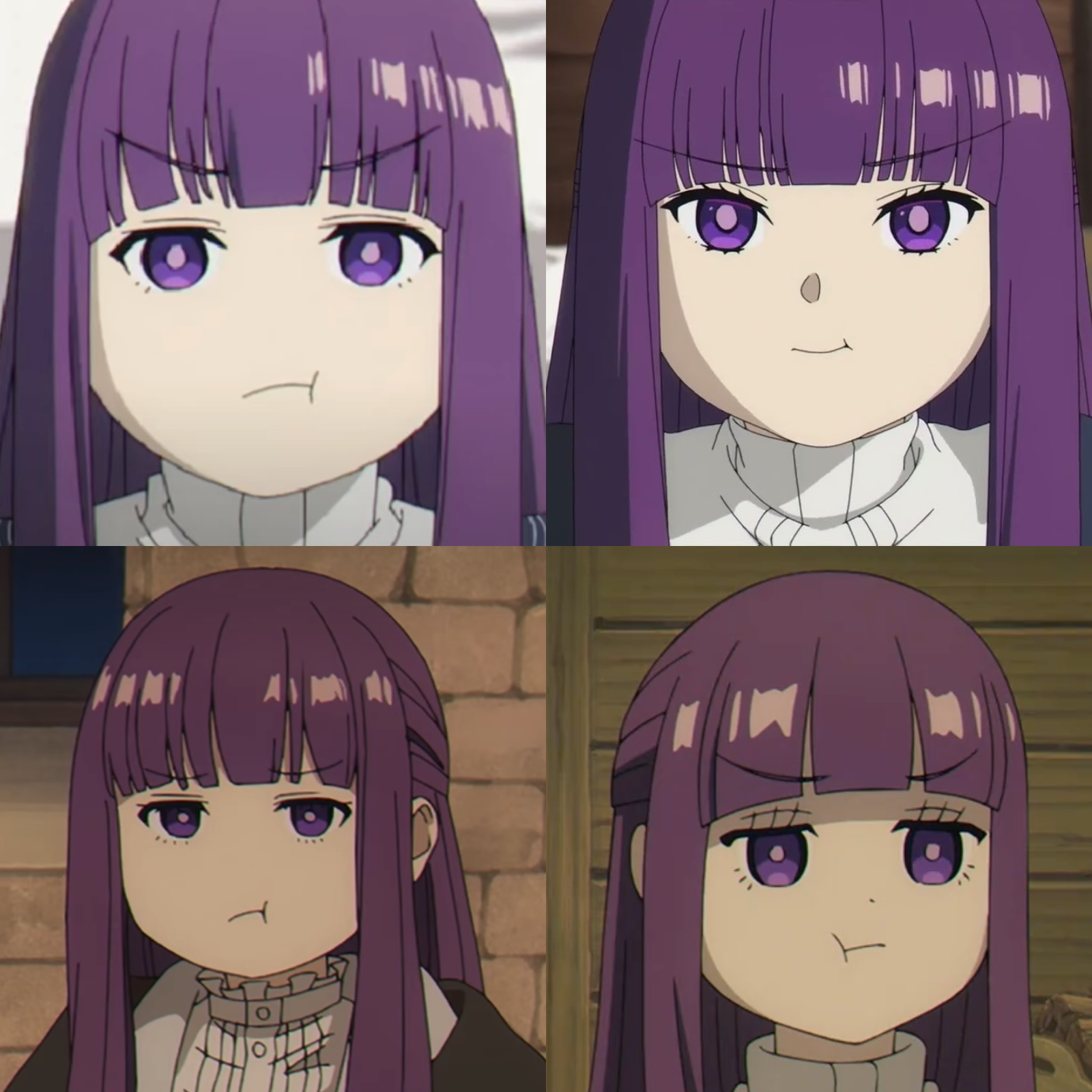 Collection of pout face Fern. : r/Frieren