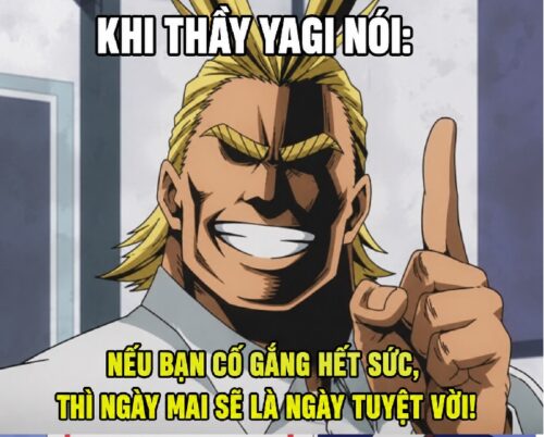 Meme Yagi Toshinori – Ảnh chế All Might gầy siêu hài