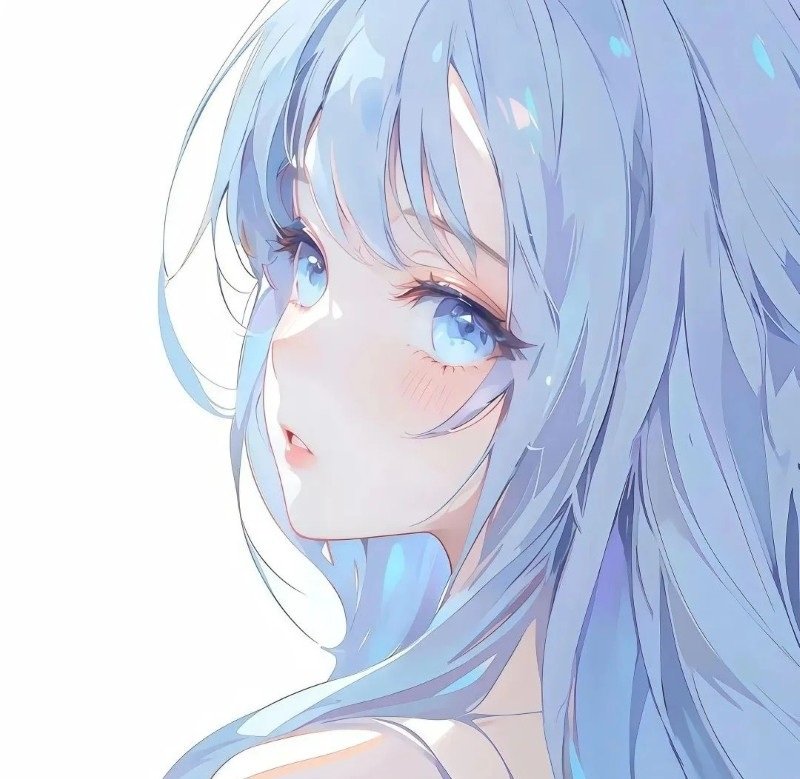 avatar màu xanh dương anime 37