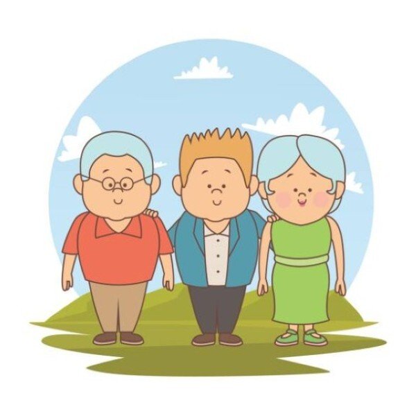 Avatar nhóm 3 người cute với nét vẽ tay cực dễ thương