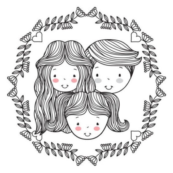 Hình avatar nhóm 3 người cute dành cho nhóm bạn cực thân