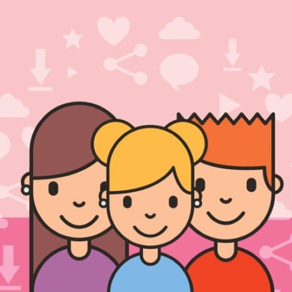 Ảnh avatar nhóm 3 người cute với biểu cảm ngộ nghĩnh đáng yêu