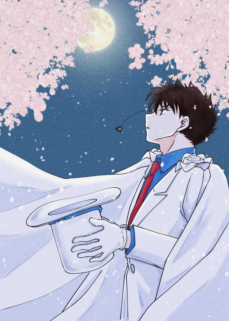 Hình ảnh Avatar Kaito Kid với phong cách lịch lãm cuốn hút