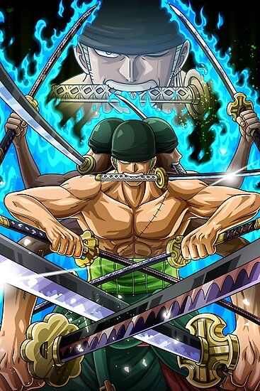 Roronoa Zoro Ashura - one piece' Poster by One-D