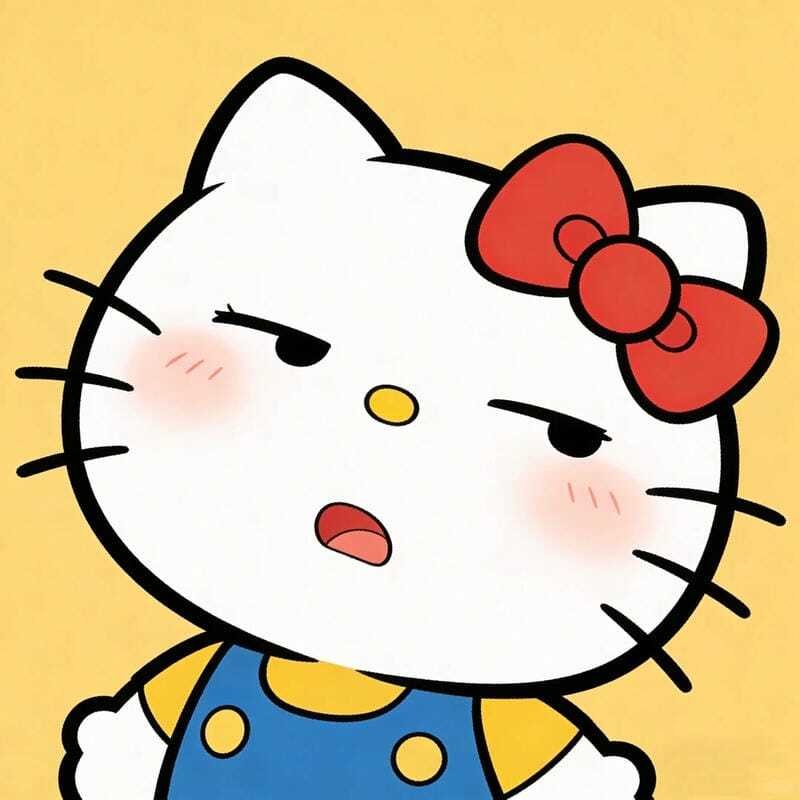 Ảnh avatar Hello Kitty cute phong cách dễ thương cực nổi bật