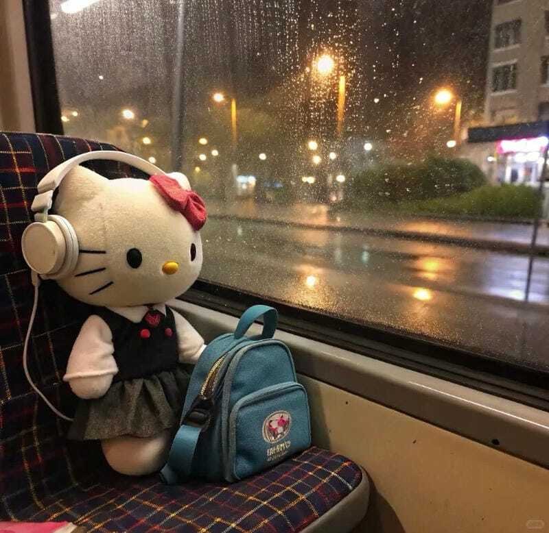 Hình ảnh avatar Hello Kitty cute dùng cho Instagram đẹp mắt