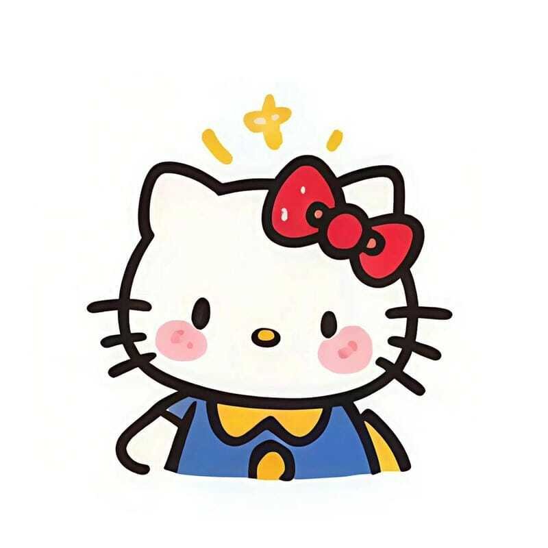 Avatar Hello Kitty cute cực hợp làm ảnh đại diện Facebook