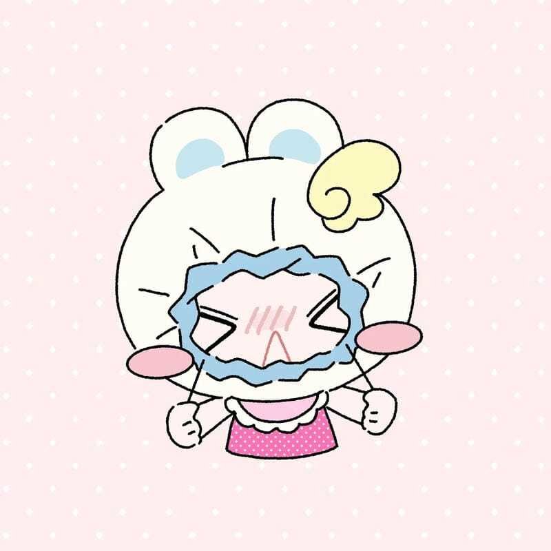 Hình avatar nhóm 3 người vô tri phong cách hoạt hình cute