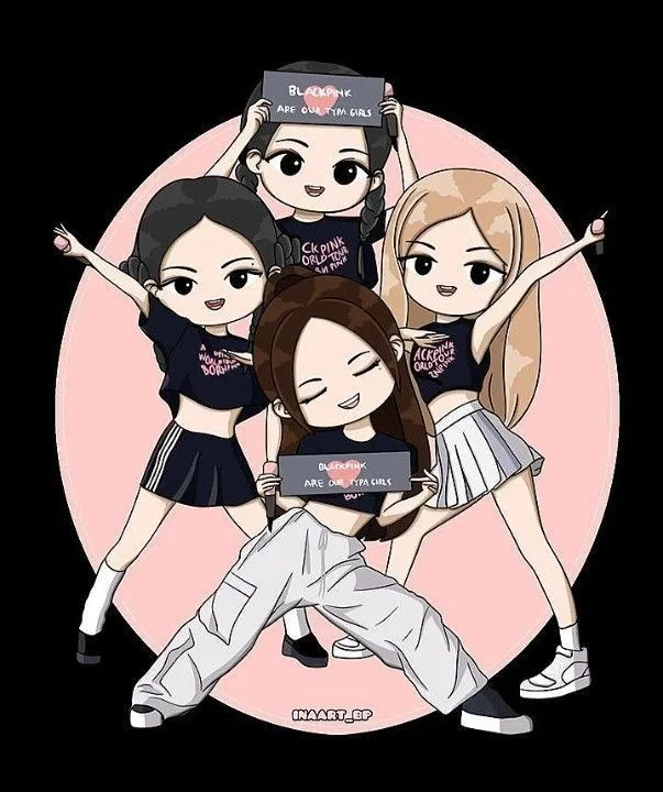 Bộ ảnh 4 người dễ thương, phù hợp avatar đồng đội.