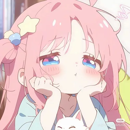 Avatar Instagram anime nữ cute khoe phụ kiện nơ tai mèo xinh xắn