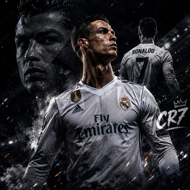 Avatar Ronaldo ngầu chất chơi – Bộ ảnh đại diện CR7 xịn