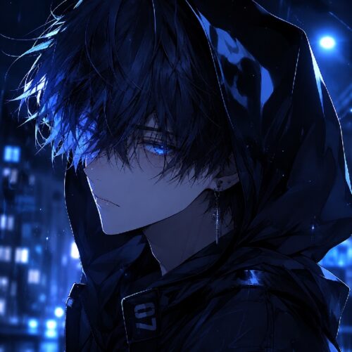 Avatar anime blue lạnh cuốn hút, đậm chất cá tính