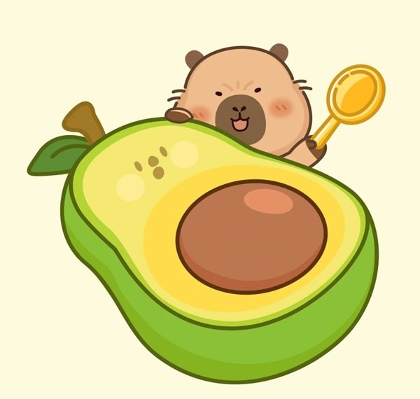 anime avatar quả bơ cute 22