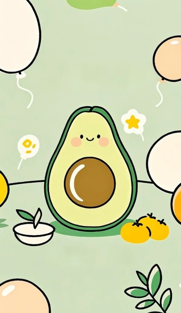 anime avatar quả bơ cute 26