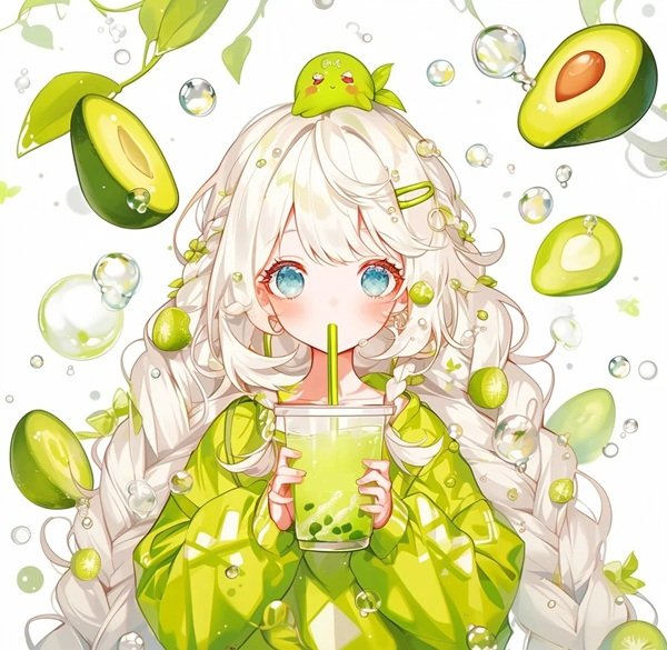 anime avatar quả bơ cute 36