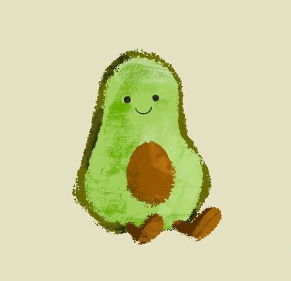 anime avatar quả bơ cute 6