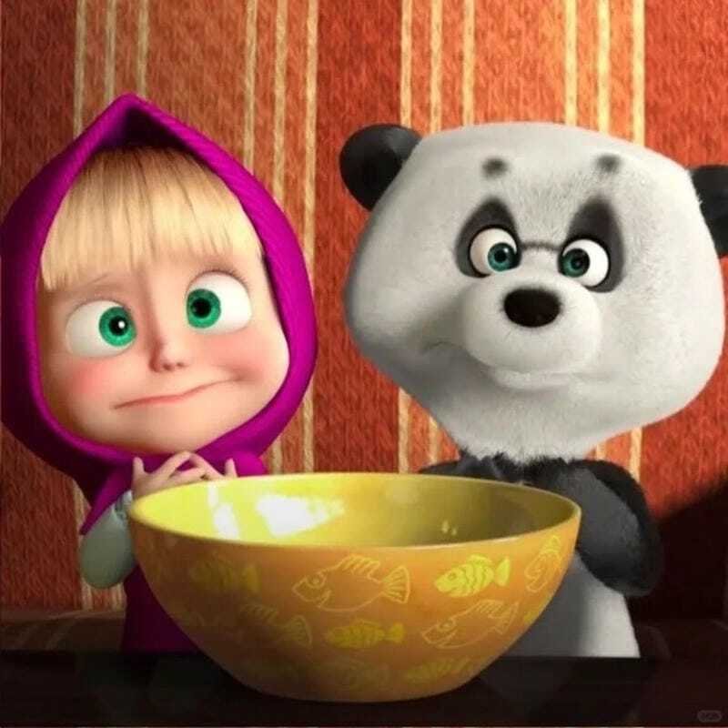 Hình ảnh Masha cute dùng làm avatar Facebook cực đẹp