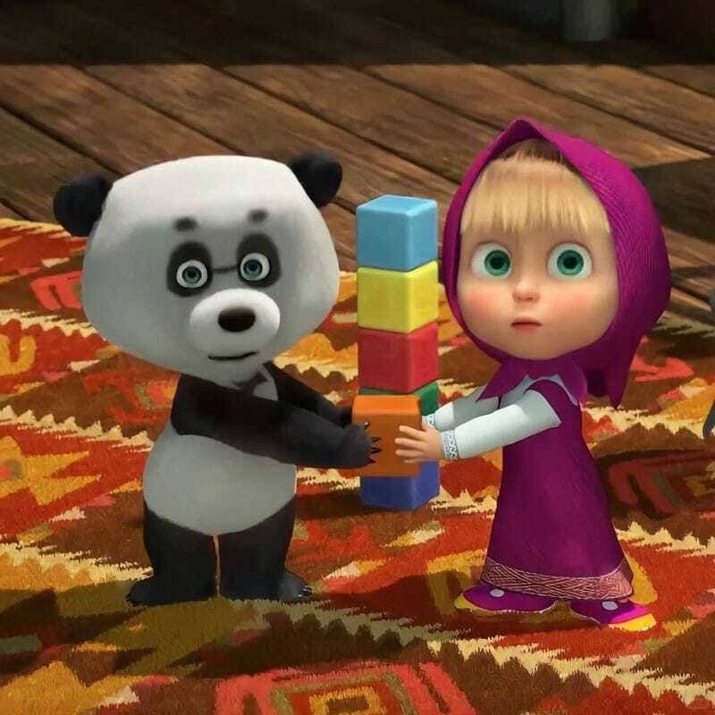 Avatar Masha cute phong cách hoạt hình Nga đáng yêu