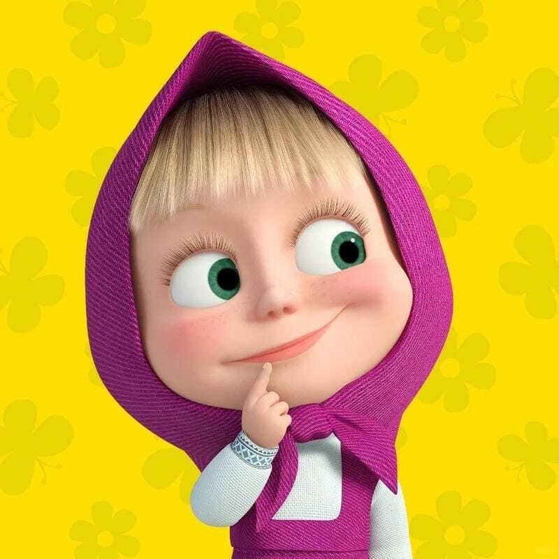 Hình ảnh avatar Masha cute dành cho Facebook cực xinh