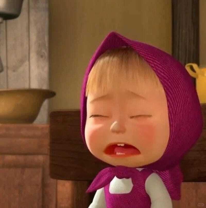 Avatar Masha cute với biểu cảm vui nhộn đáng yêu