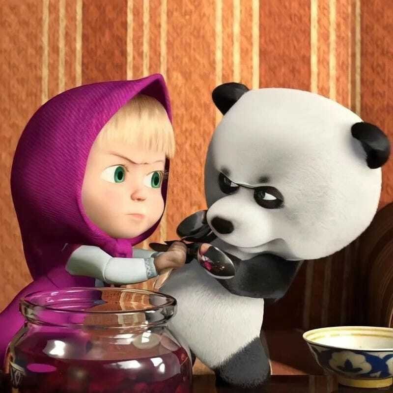 Hình ảnh avatar Masha cute với nụ cười siêu dễ thương