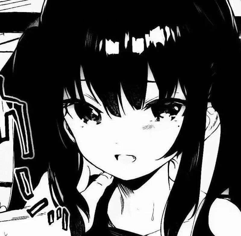 avatar anime đen trắng 17