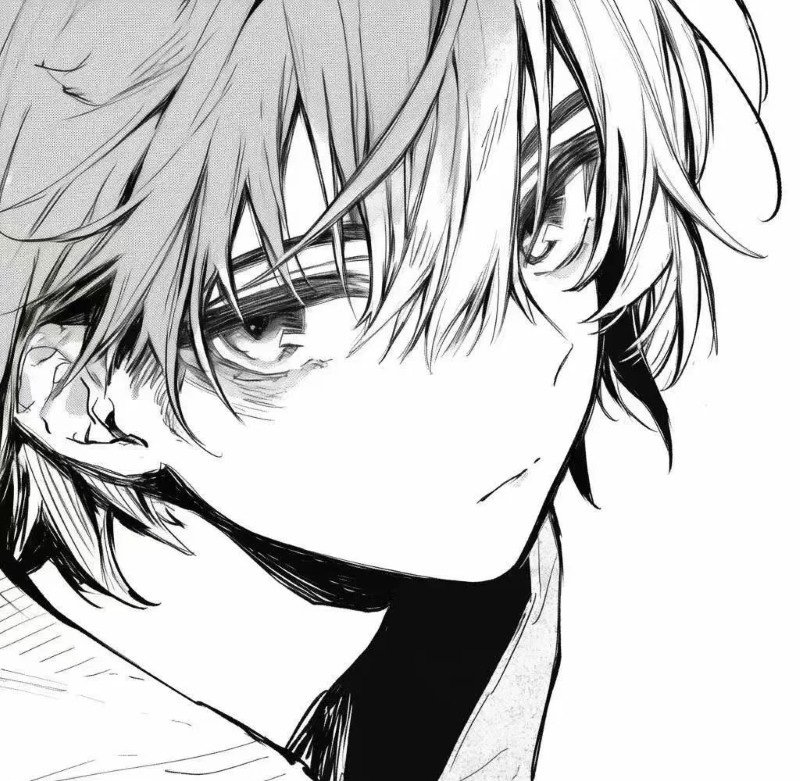 avatar anime đen trắng 26