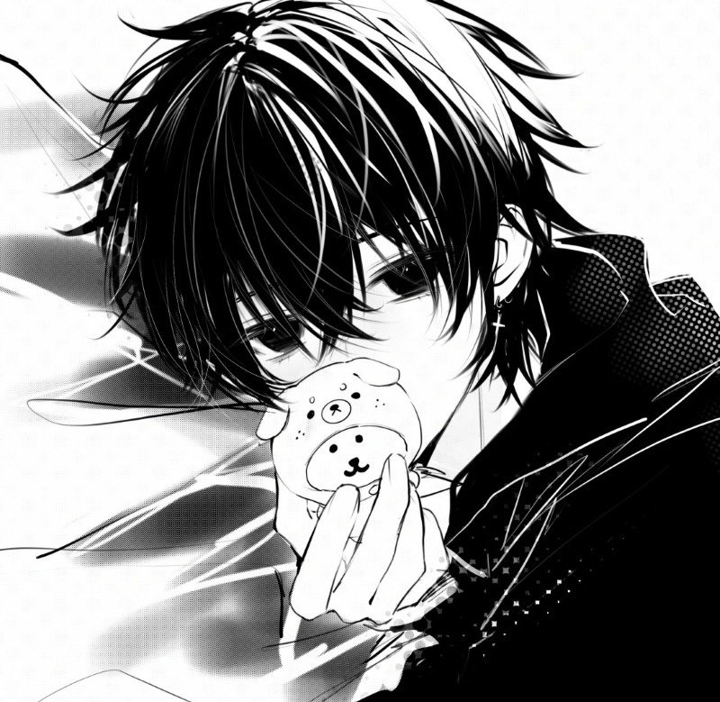 avatar anime đen trắng 30
