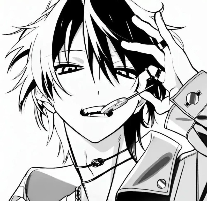 avatar anime đen trắng 37