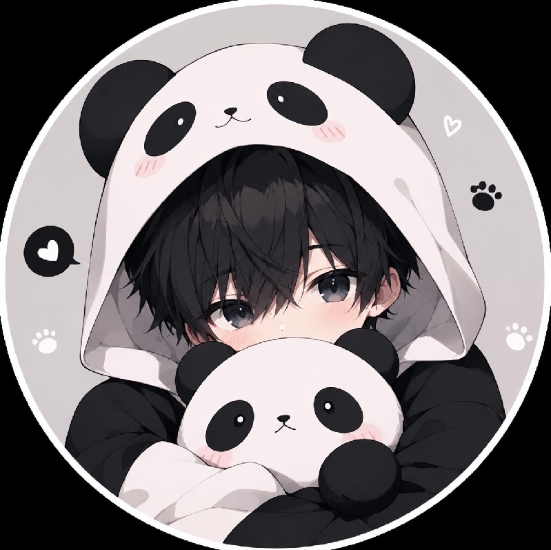 Avatar anime gấu trúc ngộ nghĩnh, đáng yêu hết cỡ