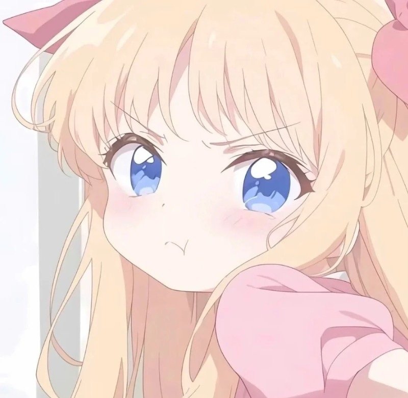 avatar anime màu hồng cute 1