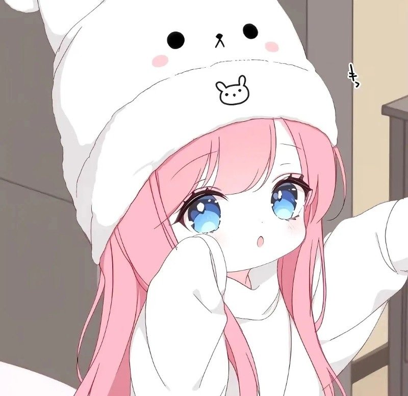 avatar anime màu hồng cute 14